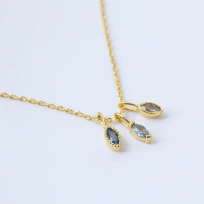 Trinity Drop Necklace - Gold Plated