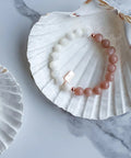 Tidal Moon Sunstone + Mother of Pearl Bracelet - The Local Space