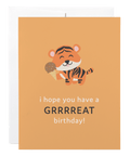 Tiger | Birthday Card - The Local Space