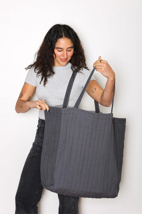 THE ESME - Oversized Quilted Tote Bag