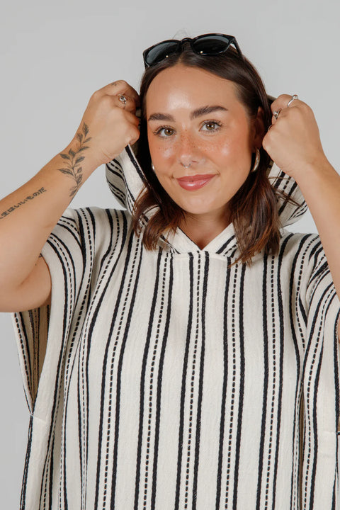 THE TATLOW - 100% Cotton Unisex Stitched Poncho