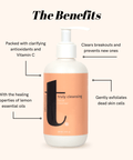 Truly Cleansing Facial Cleanser – Hydrating Cream Cleanser with Squalane - The Local Space