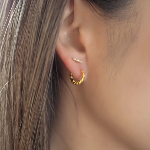 Twist Hoop Earrings - The Local Space