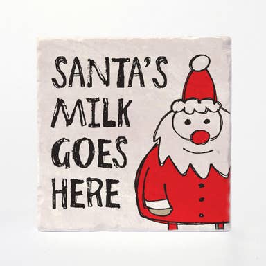 Santa's Milk Coasters (SALE) - The Local Space