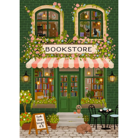 Emerald Bookstore - 1000 Piece Puzzle