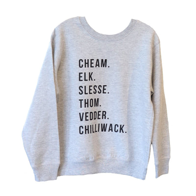 Kids Chilliwack Mountains Crewneck - The Local Space