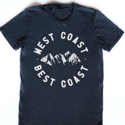 West Coast Best Coast T-Shirt - The Local Space