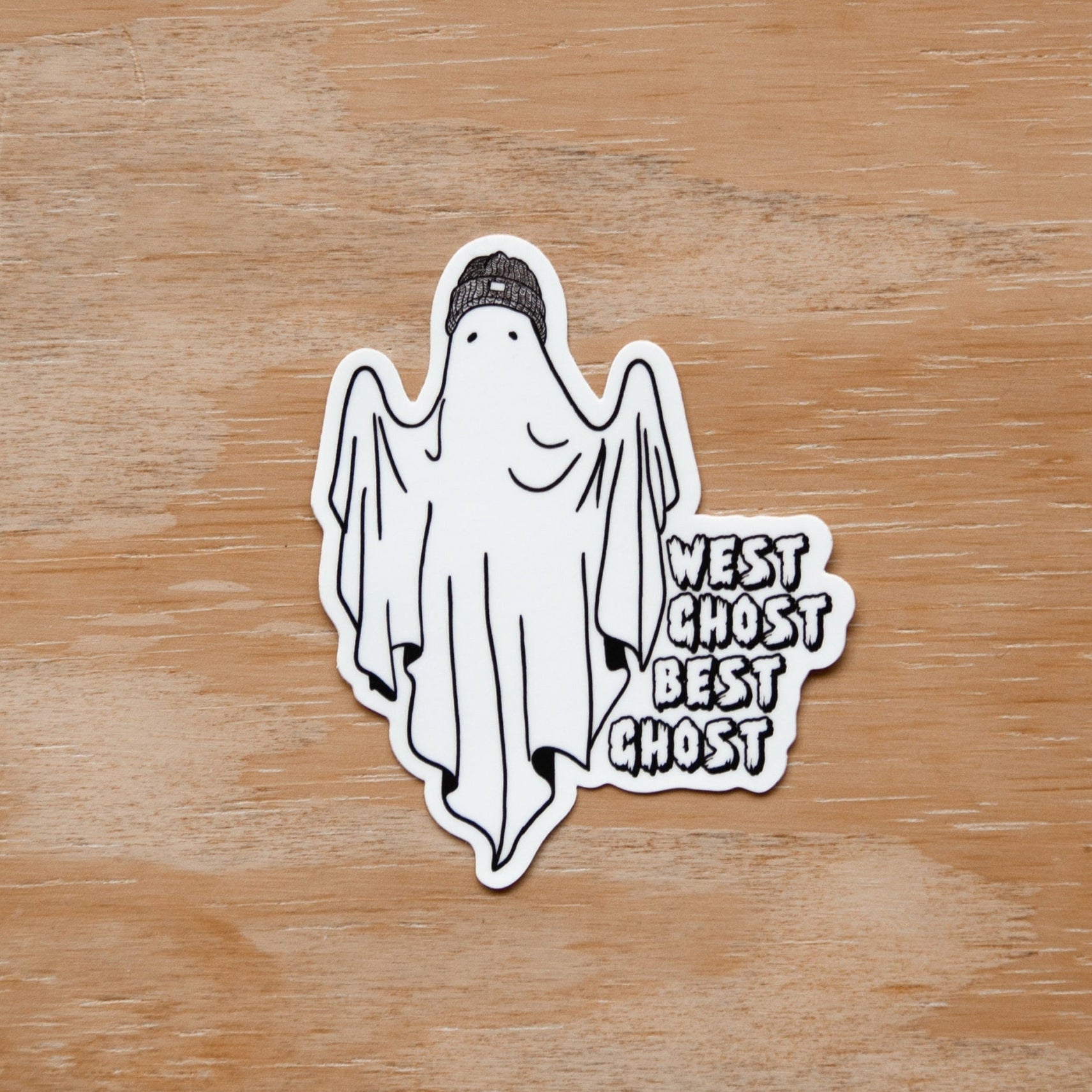 West Ghost, Best Ghost | Sticker by Koastal Mixed Media | T… – The ...