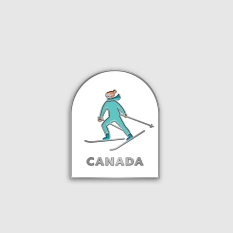 Wildly Supply Co. Canada Skier Enamel Pin - The Local Space