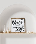 Brush Your Teeth | Wood Sign - The Local Space