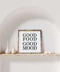 Good Food Good Mood | Wood Sign - The Local Space