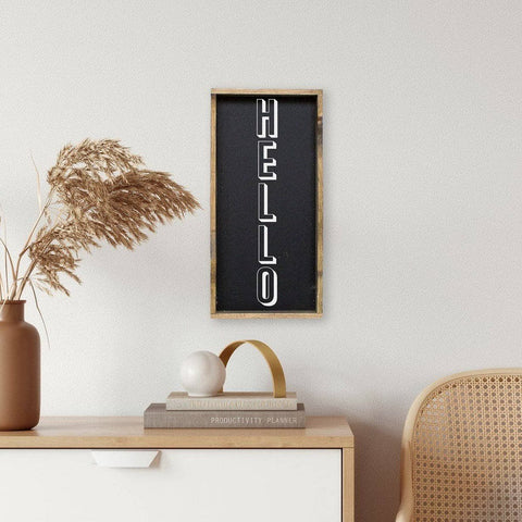 Hello | Wood Sign - The Local Space