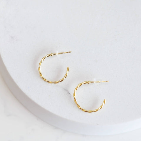 Willow Twist Hoop Earrings - The Local Space