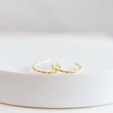 Willow Twist Hoop Earrings - The Local Space