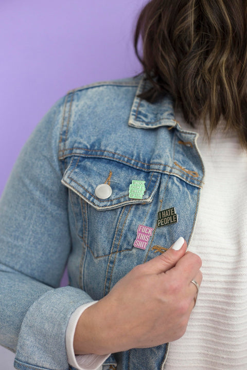 Work Hard & Swear Often | Enamel Pin - The Local Space
