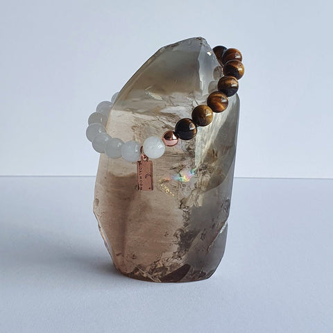 Yellow Tiger Eye + Moonstone | Bracelet - The Local Space