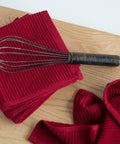 Ripple Carmine Red Dishcloths | Set of 2 - The Local Space