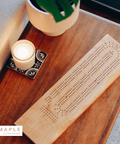 Custom Engraved Wooden Cribbage Board with Cards & Pegs - The Local Space